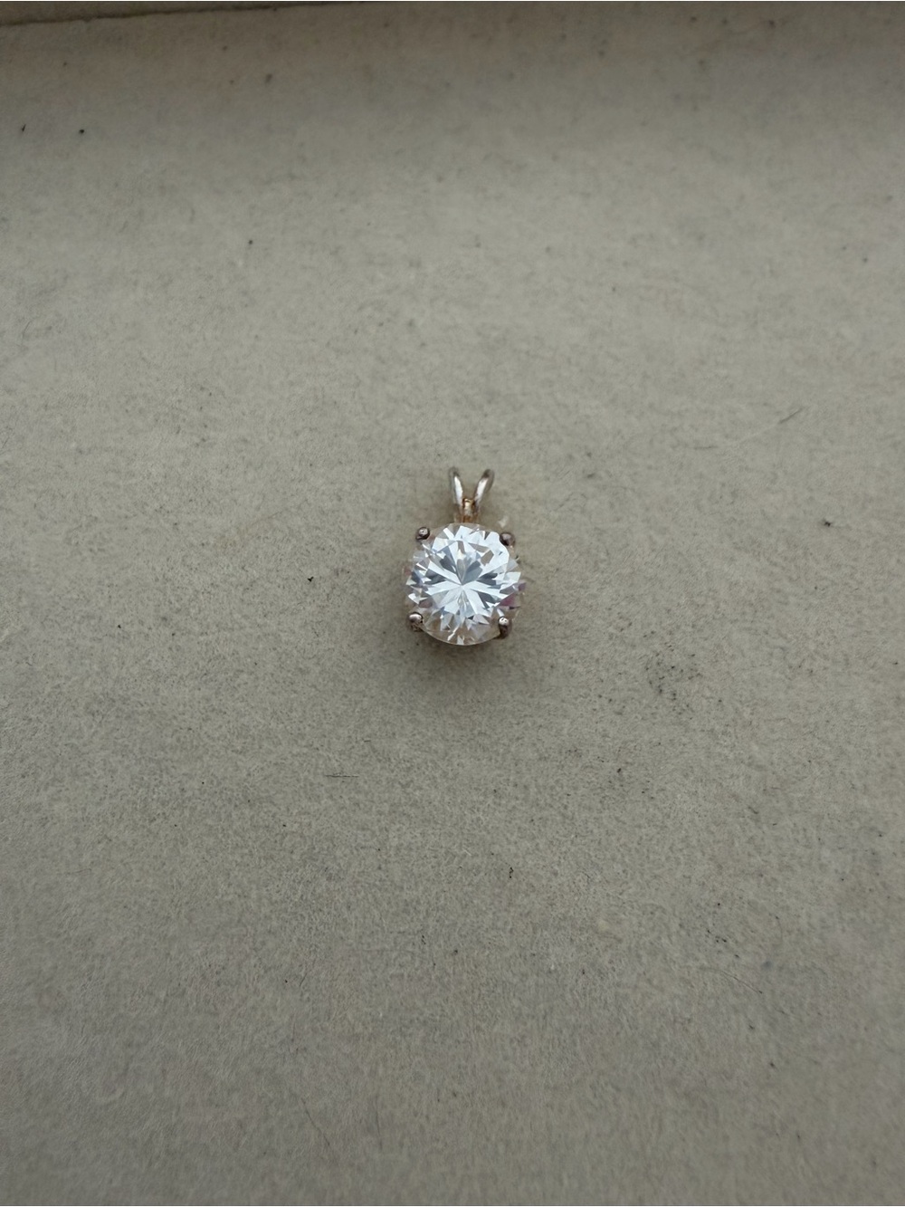Brilliant White Solitaire Pendant Necklace